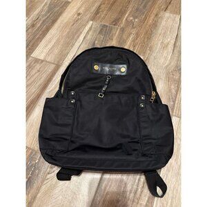 Marc Jacobs Black Nylon Backpack with Gold Hardware